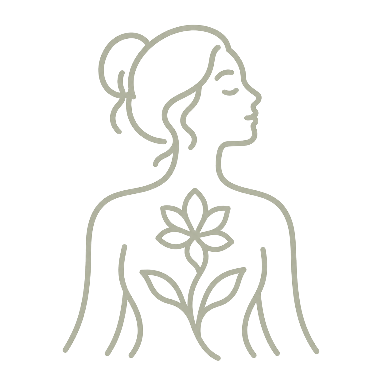 Icône femme et fleur, sexothérapie individuelle